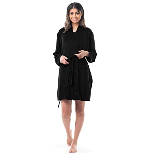 Fruit of the Loom Women's BeyondSoft Sleep Chemise and Robe Set, Black, Large - image 1