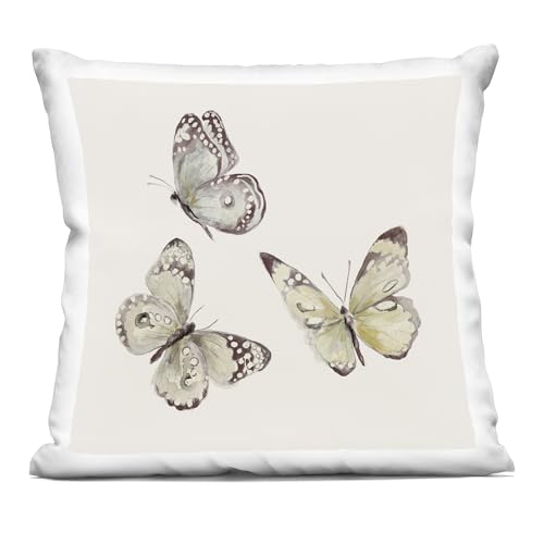 Stupell Industries 'Neutral Isolated Butterflies'�A�������A18 x 18�C���` - �č��� - �A�[�e�B�X�g �p�g���V�A�E�s���g��