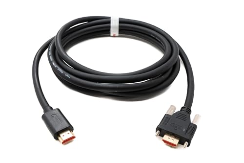 Cable HDMI 2.0 System-S de 3m macho a macho para conectar pantallas con fijación segura
