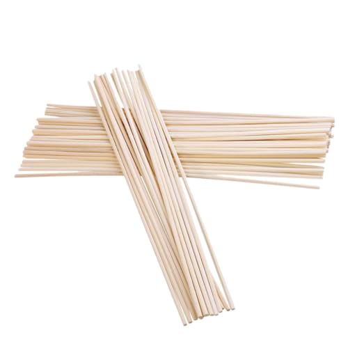 STOBAZA 50pcs Rattan Sticks Straight Diffuser Natural Aroma Diffuser Essential Oil Sticks for Home Scenting