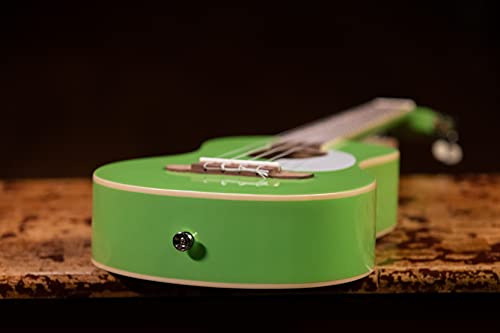 Ortega Guitars Ukulélé Ténor vert – Série Gaucho – housse incluse – corps Agathis (RUGA-GAP) - Les Beatles, Paul McCartney, John Lennon, RIngo Starr, George Harrison Ortega Guitars Ukulélé Ténor vert - Série Gaucho - housse incluse - corps Agathis (RUGA-GAP) – Image 6
