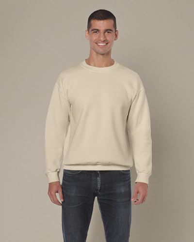Gildan 18000 - Classic Fit Adult Crewneck Sweatshirt Heavy Blend - First Quality - Sand - X-Large4