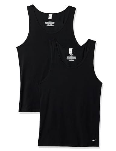 Nike Men's All Day Cotton Stretch Tank 2pk Undershirts