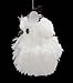 Kurt Adler 5.1in Silver Hanging Owl Christmas Ornament,Acrylic, 2 Assorted