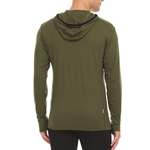 Mens Micro Weight Woolverino ¼ Zip Sun Hoodie - 84% Merino Wool, 12% Nylon, 4% Spandex2