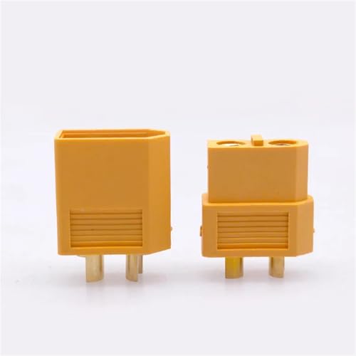 Conector XT60 hembra de panel para evitar desconexiones por vibración en aviones 6