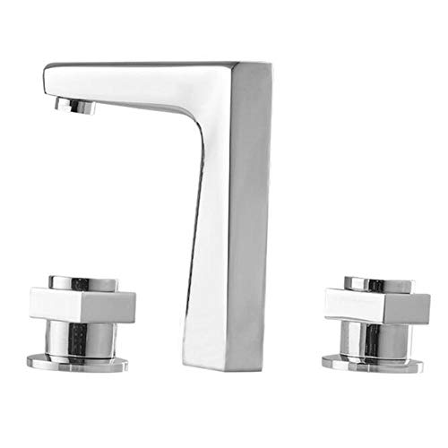 Mitigeur de lavabo 3 trous avec barboteur souple anti-éclaboussures en laiton