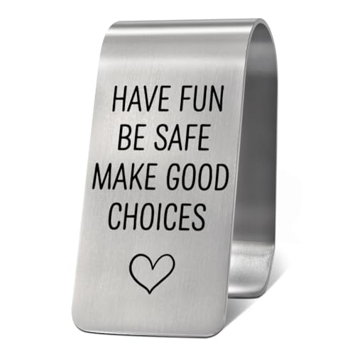 LAGZDFC Have Fun Be Safe Make Good Choices Car Visor Clips, Drive Safe Visor Clips for Cars,...