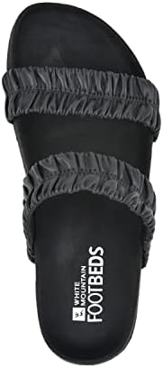 WHITE MOUNTAIN Women's Hands On Footbed Sandal, Black/Smooth, 11 M | Image 5