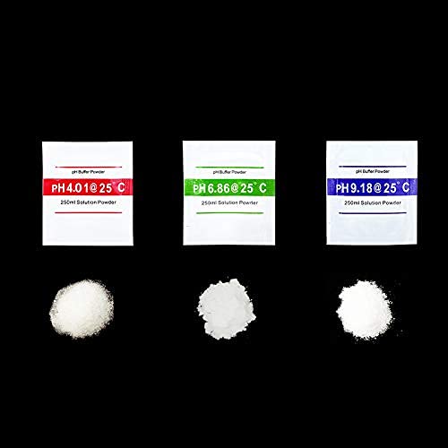 DuvinDD 15 Pack pH Buffer Calibration Solution Powder pH 6.86/4.01/9.18 for Precisely Calibrate pH Meter, pH Tester Calibration Powder Packets