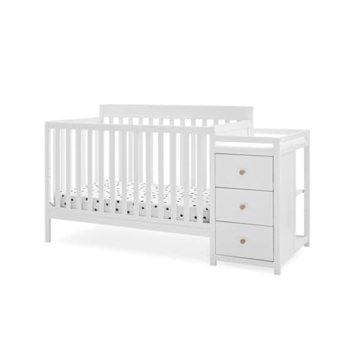 Image of Delta Children Flynn 5-in-1 Convertible Crib and Changer, Greenguard Gold