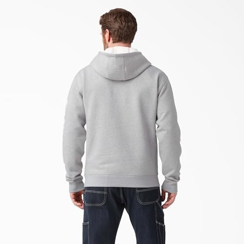 Dickies Men's Wordmark DWR Pullover Fleece, HEATHER GRAY, XT - image 2