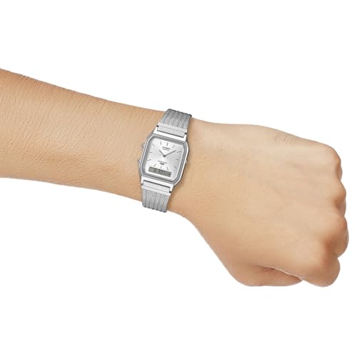 Image of Casio Vintage AQ-230EM-7ADF Analog-Digital White Watch Unisex (D418)