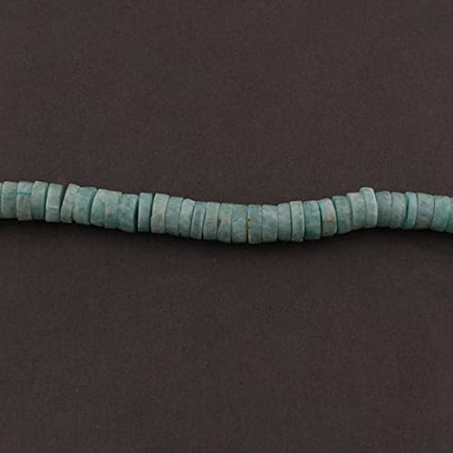 Amazonite faceted heishi bead en fil de 8 inches pour bijoux de luxe