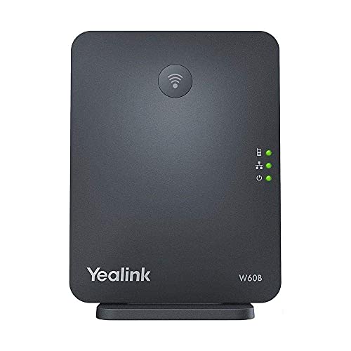 Yealink W60B 8 Line HD VoIP DECT IP Base Cordless Station (Renewed)