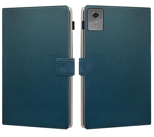 Image of TGK Flip Cover for Lenovo Idea Tab Plus 12.1 inch Tablet Case TB361FU TB361ZU with Stylus Holder (Cerulean Blue)
