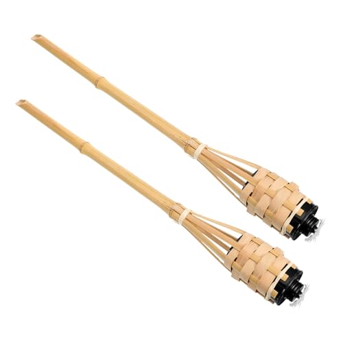 Gadpiparty 2St Bambusfackel Küchenfackel flackernde...