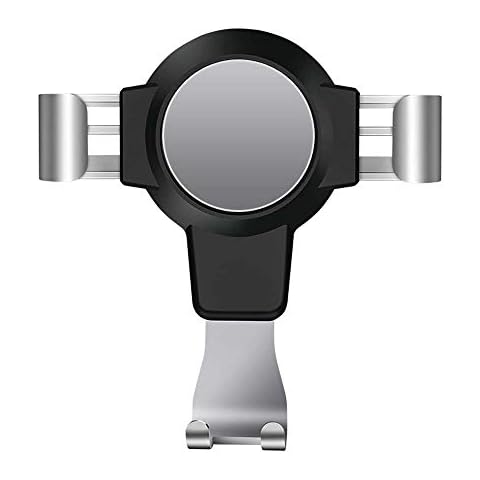 Phone Holder, Phone Mount 360° Rotation Gravity Auto Lock Aluminum Alloy Stable No Jitter Handsfree Easy Mount,Gray Cover