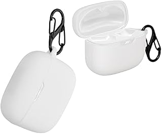 kwmobile Etui kompatybilne z JBL Tune 230 NC TWS / T230NC etui - silikonowy uchwyt na słuchawki douszne - białe