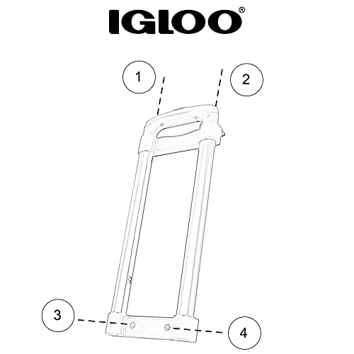 Igloo Replacement Telescoping Handle for Ice Cube and Latitude 60 Qt Wheeled Cooler by Igloo - Image 5
