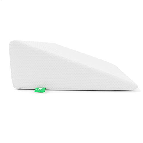 Cushy Form Bed Wedge Pillow - 1.5 Inch Memory Foam Top (25 x 24 x 12 Inches) Best for Sleeping, Reading, Rest or Elevation - Breathable and Washable Cover (12 Inch Wedge, White) - Thumbnail 7