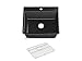Kohler 28003-1-CM1 K-28003-1-CM1 Kennon Kitchen Sink, Matte Black, 25