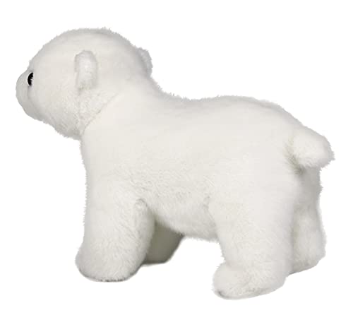 Lifelike Baby Polar Bear Stuffed Animal Plush Toy 22cm Length, White, Small - Image 4