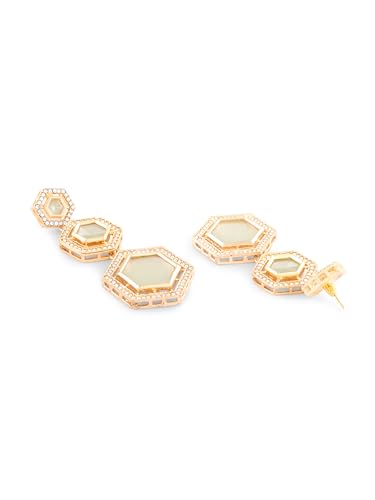 Stones & Austrian Diamonds Dangler Earrings