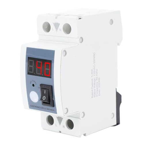 Generic High Performance Adjustable Current Limiter 1-40A with LCD Screen, Suitable for Various Conditions, Silver Color