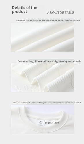 Men's Casual Crewneck Sweatshirt Long Sleeve Solid Pullover Unisex sweatshirt Tops4