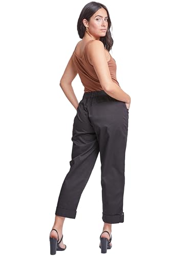 Royalty For Me Womens YMI Jeans Women's Wide Cargo Pants with Roll Tab Hem4