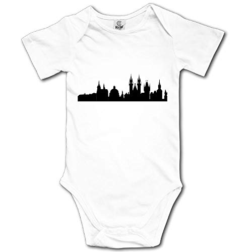 WUGOU Baby Bodysuit Prague City Skylines Short Sleeves Triangle Romper Bodysuit Outfits Infant Toddler Clothes