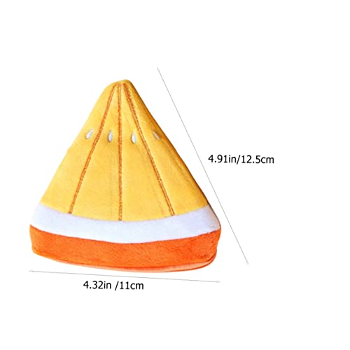 4Pcs Cute Cartoon Fruit Coin Purse Wallet Set Plush Watermelon Orange Small Change Pouch for Boys and Girls Portable Tiny Wallet Hook Design2