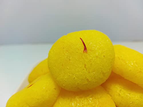 Image of Yuvraj Food Product Rajbhog kesar (saffron) bikaneri diwali Festival mithai 1 kg tin pack