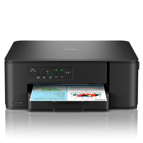 Brother DCP-J1260WE - Imprimante Multifonction 3 en 1 (Impression/Copie/Scan) - Jet d'encre Couleur - Wi-FI - Jusqu'à 16 Pages par Minute - compacte sans Fil - Eligible...