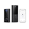 eufy Security Smart Lock S230, Keyless Fingerprint Lock for Front Door, Easy Installation, Built-in Wi-Fi, Reliable App for Remote Access, One-Year Battery Life, BHMA Certified, IP65 Weatherproof