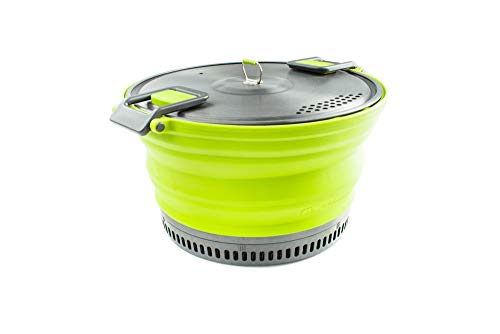 Gsi Outdoors, Escape Collapsible Cooking Pot For Backpacking And Camping, Green, 3 Liter #TOP1
