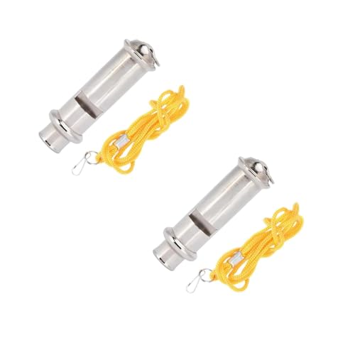 Silbatos de emergencia de acero inoxidable 6 pcs para entrenamiento de aves