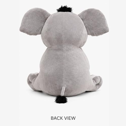 Image of Elephant with Monkey 30cm | Ultra Soft Plush Stuffed Toy | Cute Hugging Pillow | Gift for Kids Boys Girls