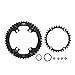 DJC Stone 110bcd Round Double Chainring for Shimano 105 R7100 UT R8100 DA R9200 Road Bike 56-42T 55-40T 54-40T 53-39T 52-36T 50-34T 48-33T 46-32T(Round 50-34T)