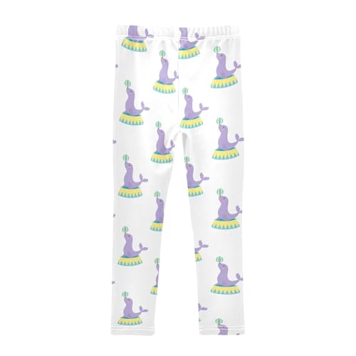 Girls Leggings Circus Fur Seals Juggling Ball Toddler Girls Clothes Leggings for Girls Toddler Girls Leggings 3-4T2