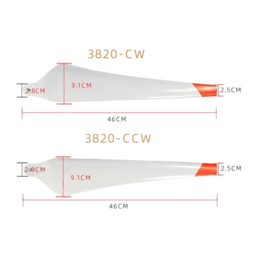 3820 CW CCW Folding Propeller for Agras T30 Carbon Fiber Plastic Mix Agricultural Plant Protection Drone Blades(T30 White)