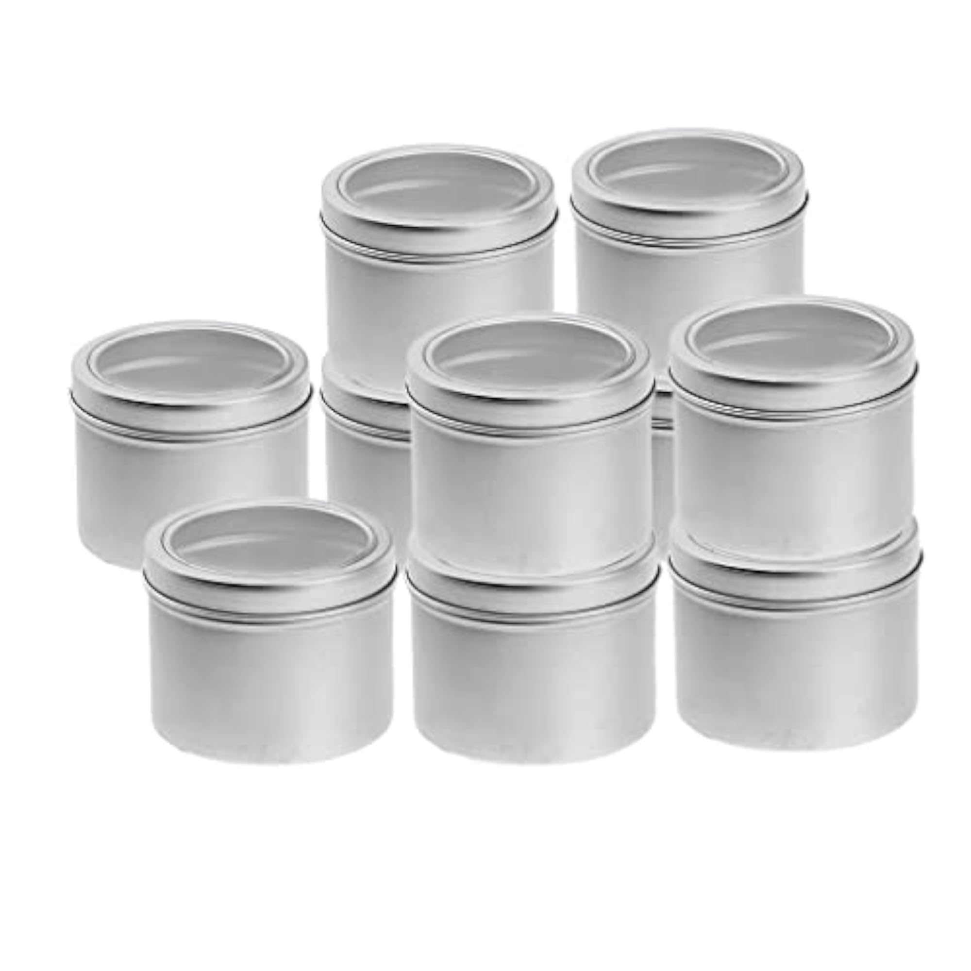 100Ml Aluminium Tin Lip Balm Pot, 10 Pack