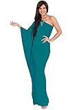 KOH KOH Womens Long One Off The Shoulder Evening Cocktail Bridesmaid Wedding Party Tube Guest Summer...