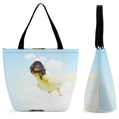 Sac de shopping pour voyage Poussin le cabas bandoulière idéal des escapades