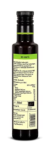 PÃDÃR - Bio Hanföl 250 ml - kaltgepresst - naturbelassen - ungefiltert – Bild 3