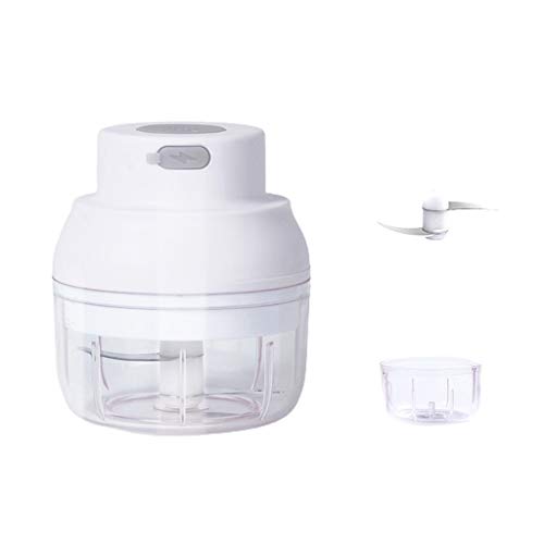 Elektrischer Stampfer, Mini-USB-Aufladung, Zerkleinerer für Knoblauch, Pfeffer, Chili, Gemüse, Nüsse, Fleisch, langlebig und einfach zu