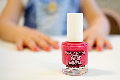 Miniatura 7 de PIGGY PAINT Esmalte de uñas 100% no tóxico para niñas, seguro, sin productos químicos, bajo olor para niños, juego de 4 esmaltes aromáticos