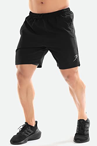 Image of FUAARK Double Layer 2 in 1 Sports Shorts with Inner Tights for Men Gym Tight Short with Pocket