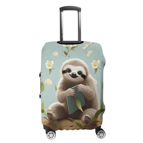 Cute Sloths Luggage Cover, Washable Elastic Suitcase Cover Protector Fit 18-32 Inch Luggage4
